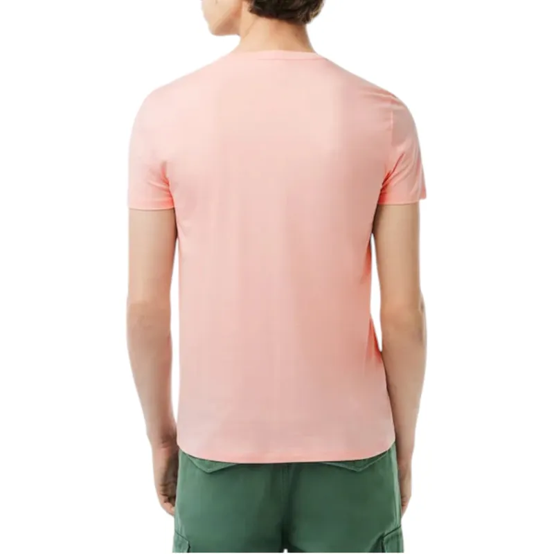 lacoste th6709 mens t shirts peach1