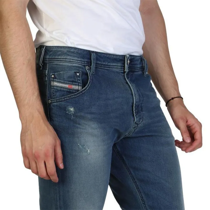 Kan beregnes Også Narabar Diesel Krayver Rn48v Mens Denim Jeans Regular Slim Fit Blue - Top Brand  Outlet UK