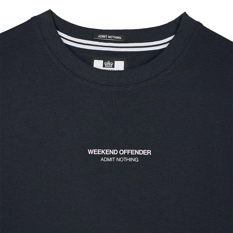 weekend offender mens t shirts navy and lavender1