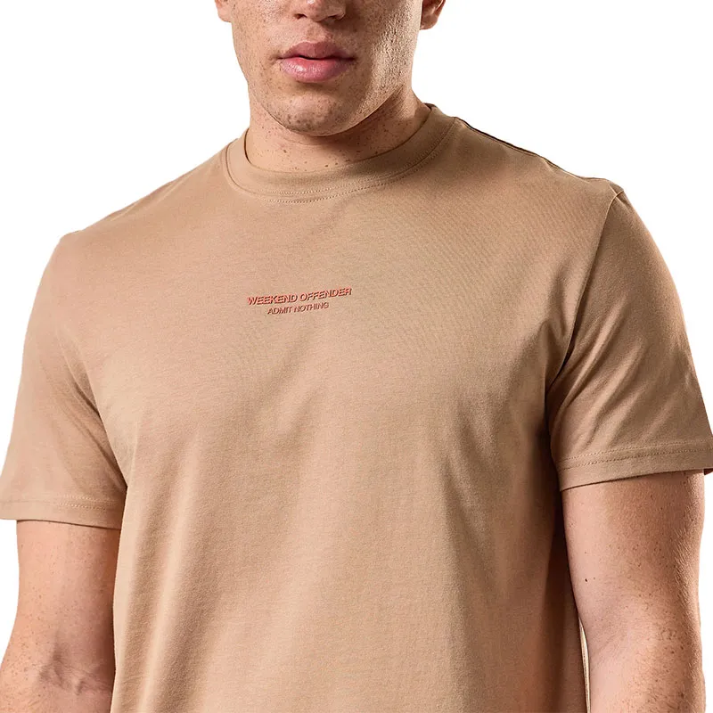 weekend offender mens t shirts beige and orange1