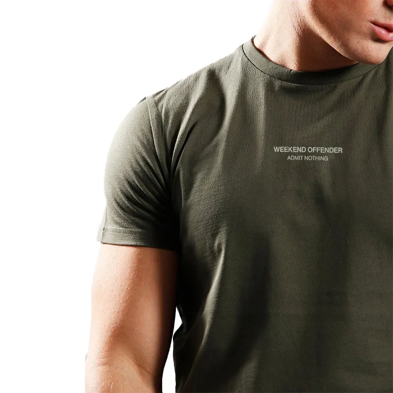 weekend offender mens t shirts khaki green1