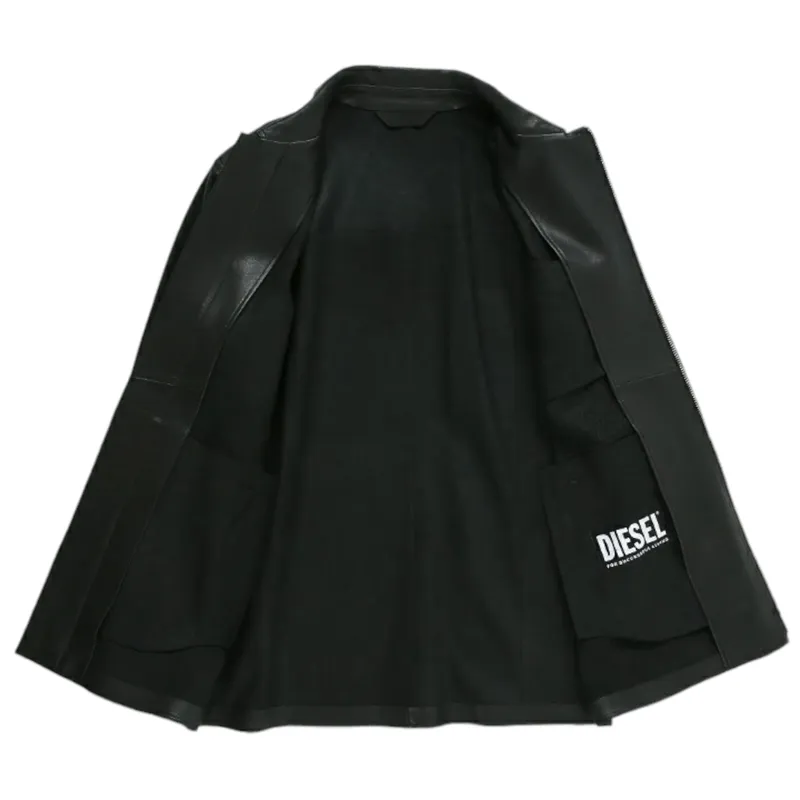 diesel l-ader 0herb mens leather jackets midi regular fit1