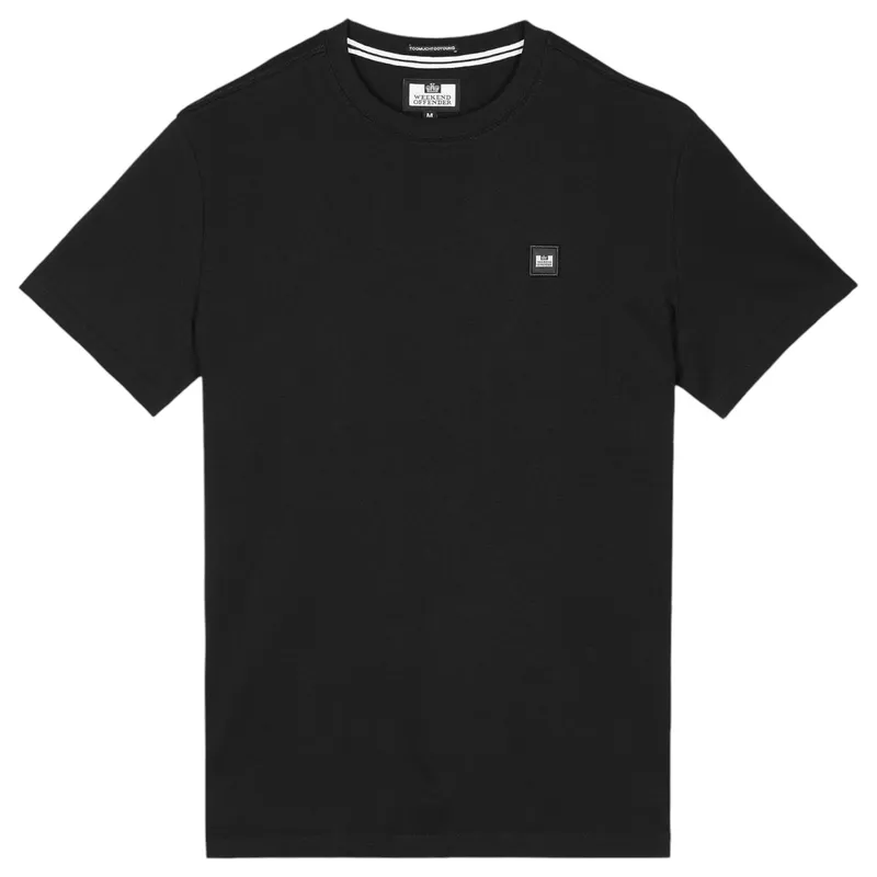 weekend offender mens t shirts plain cotton tops black1