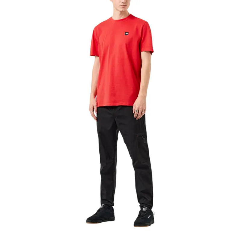 weekend offender mens t shirts plain cotton tops red1