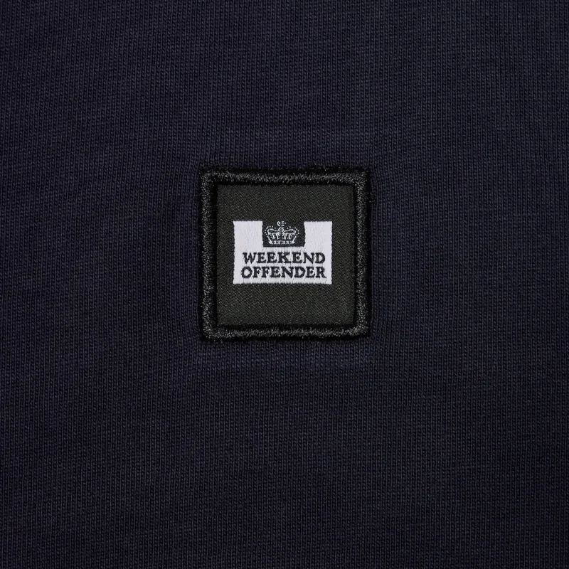 weekend offender mens t shirts plain cotton tops navy1