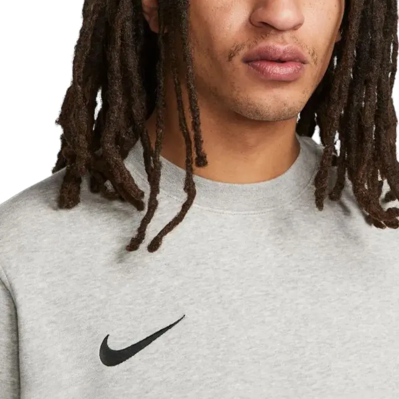 nike cw6902 swoosh park 20 mens fleece sweatshirt crew neck grey1