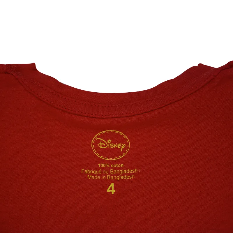 disney unisex kids boys t shirts and shorts set future king outfit red & black1