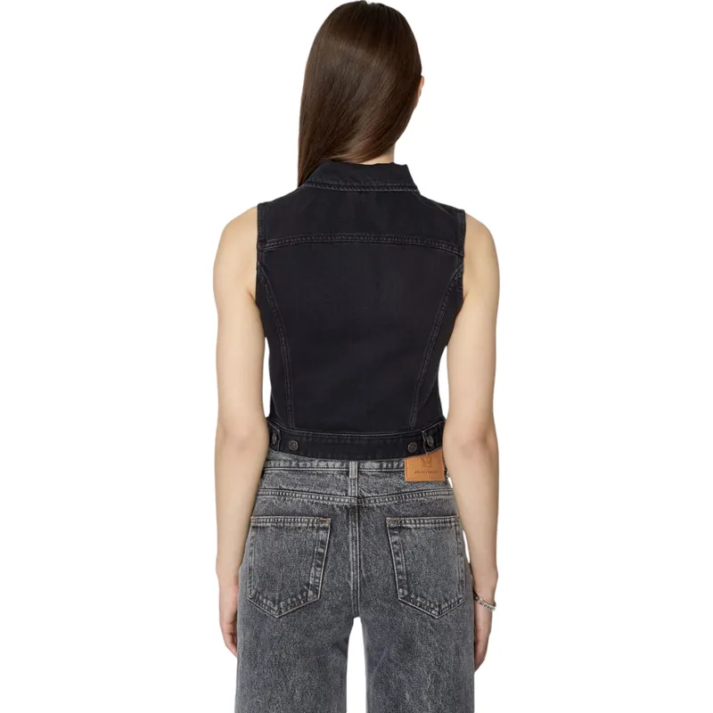 diesel de-slimmy-sm womens denim waistcoat vest gilet1