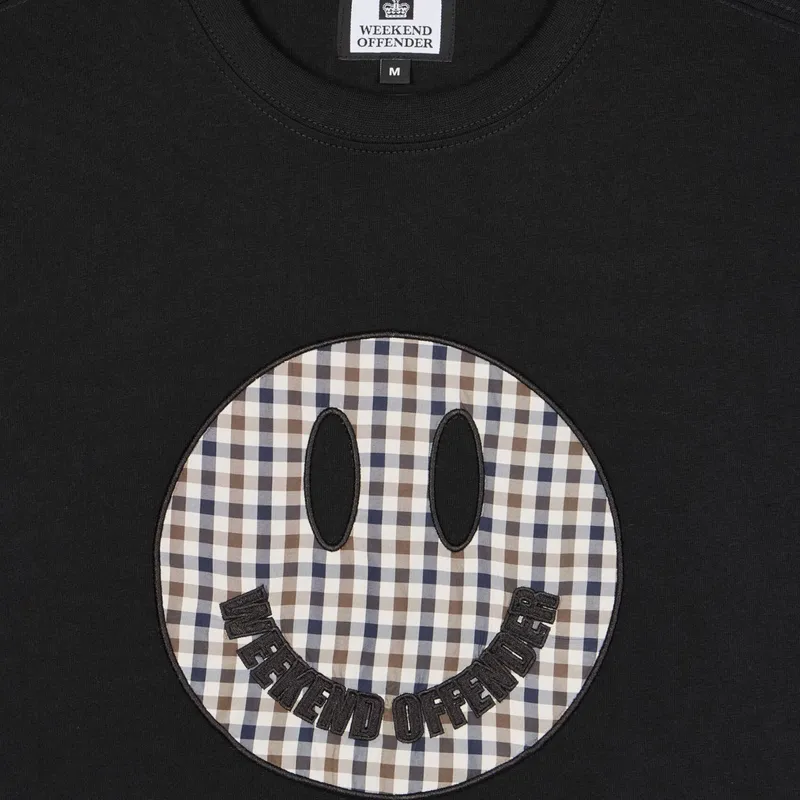 weekend offender tambay smiley mens t shirts crew neck black1