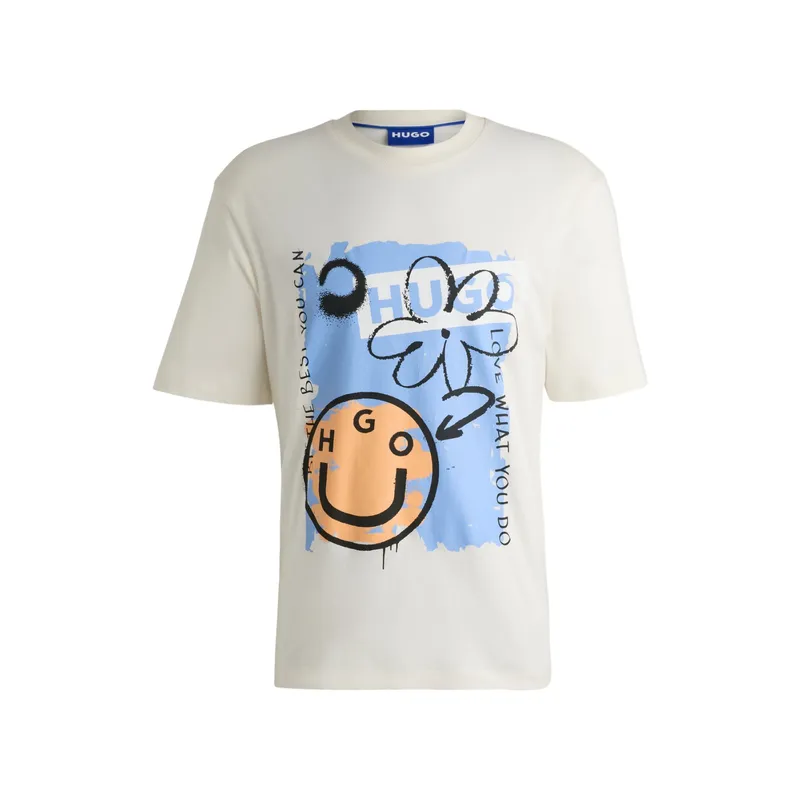 hugo boss mens t shirts graffiti artwork regular fit1