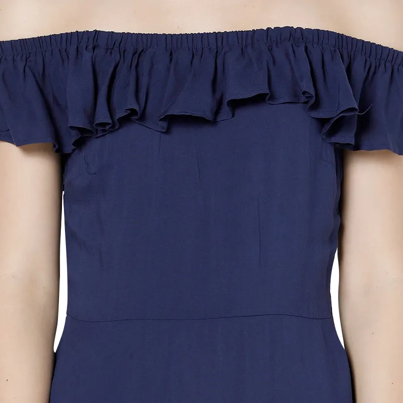 brave soul aruba women off shoulder min dress dark blue1