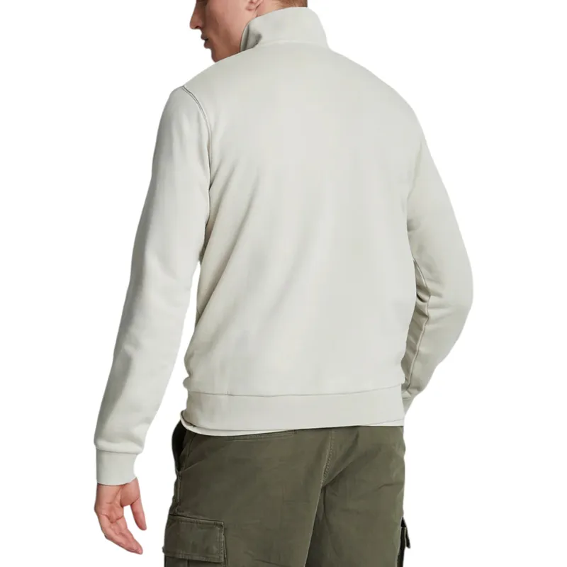 lyle & scott ml2022ton tonal eagle half zip mens cove1