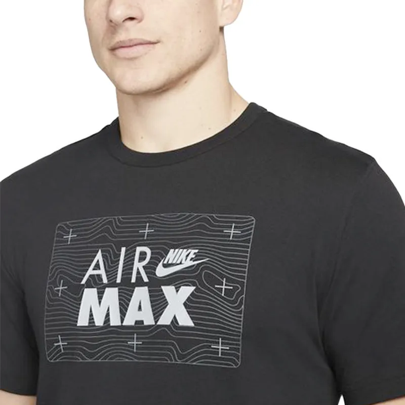 Nike Air Max Mens T Shirts Casual Classic Tee Black Top Brand Outlet UK