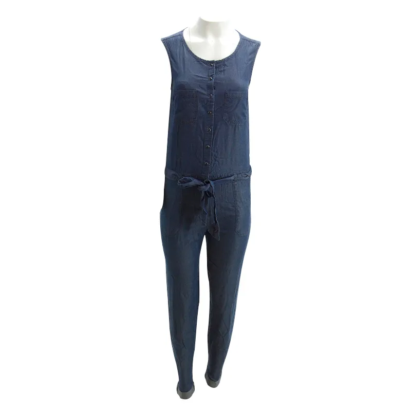 ladies denim dungarees summer sleeveless womens jumpsuit1
