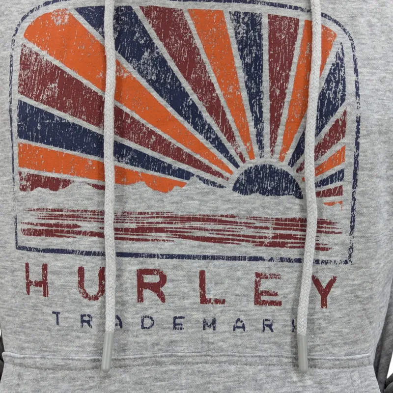 hurley mens pullover fleece hoodie regular fit grey1