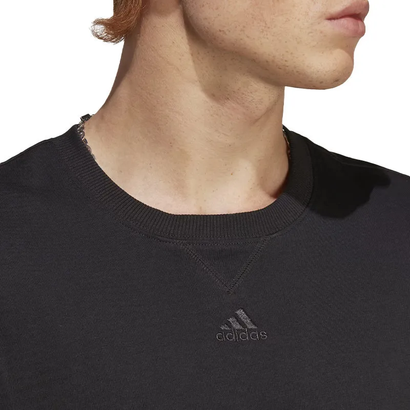 adidas ic9793 mens crew neck t shirt all season tee black1