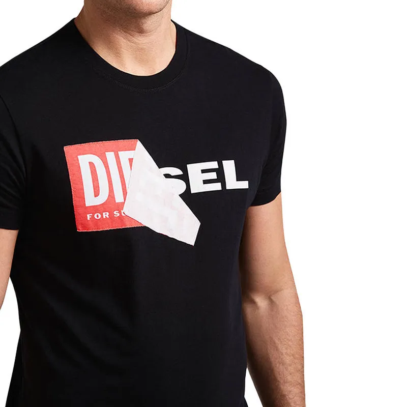 DIESEL T DIEGO BROK Mens T Shirt Short Sleeve Cotton Tee Casual