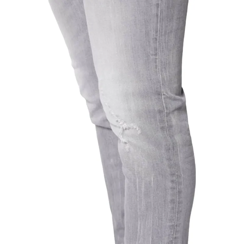 diesel sleenker 084rz mens denim distressed stretch jeans slim fit grey1