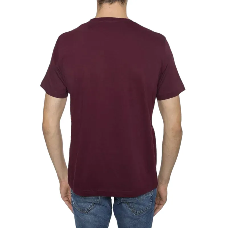 diesel t just pocket mens t-shirt short sleeve  burgundy,1