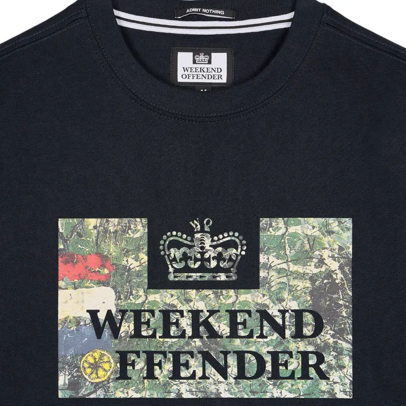 weekend offender bad man graphic mens t shirts regular fit navy1