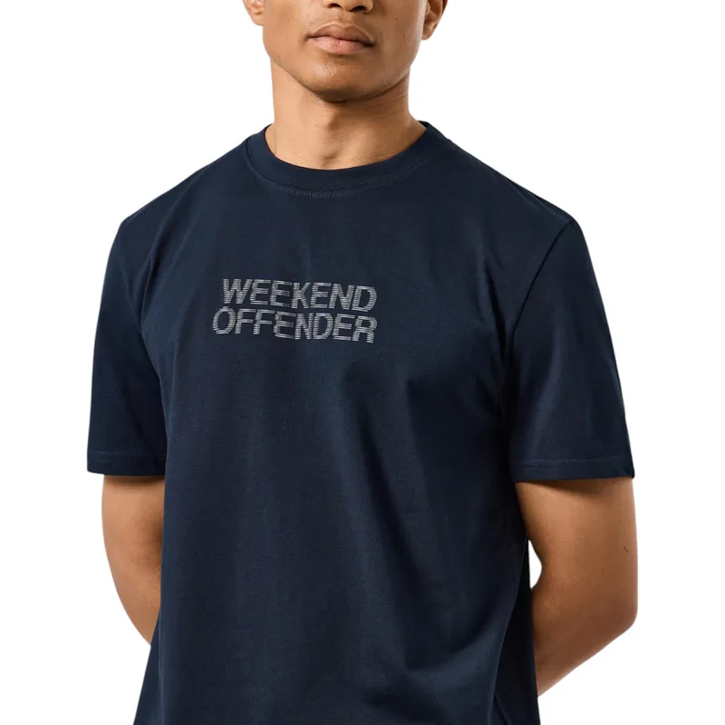 weekend offender bucci graphic mens t shirts crew neck navy1