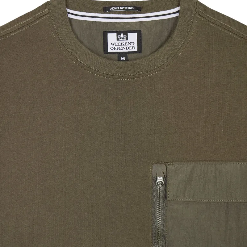 weekend offender takaji mens t shirts crew neck castle green1