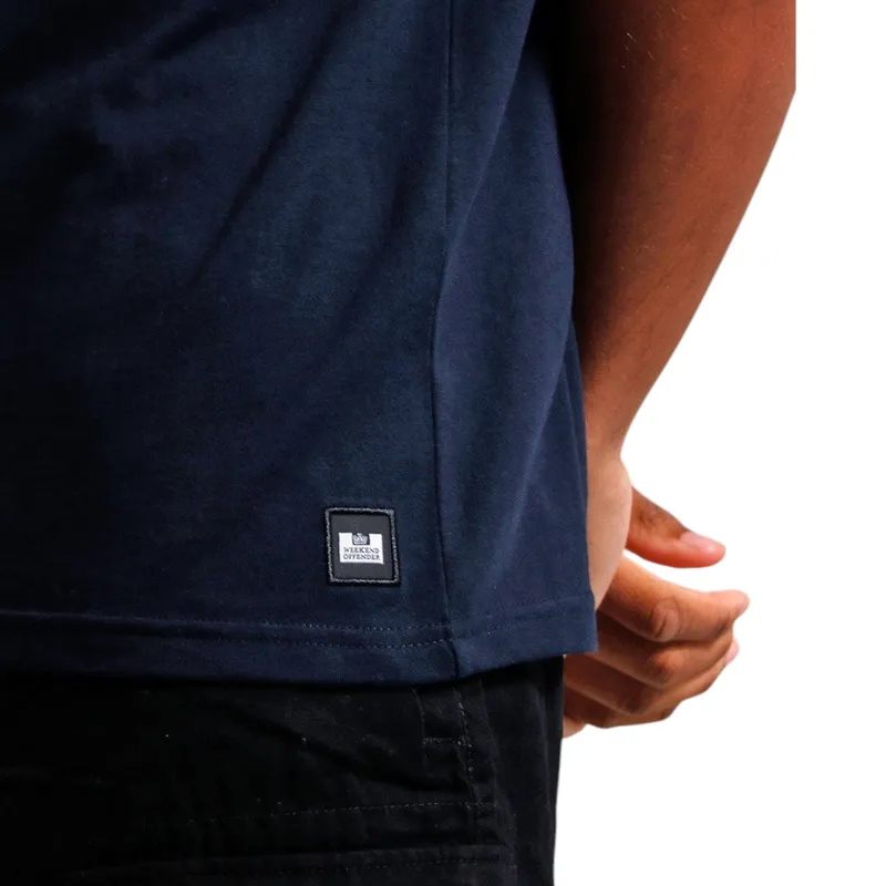 weekend offender takaji mens t shirts crew neck navy1