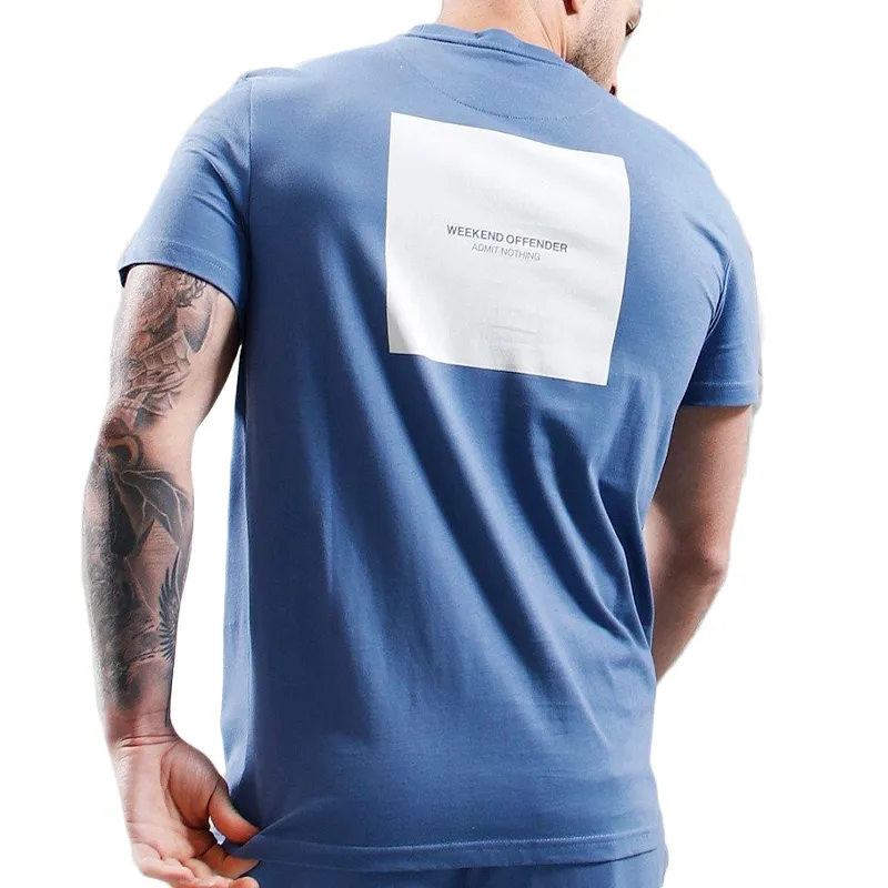 weekend offender mens t shirts tagua cotton tee circus blue white1