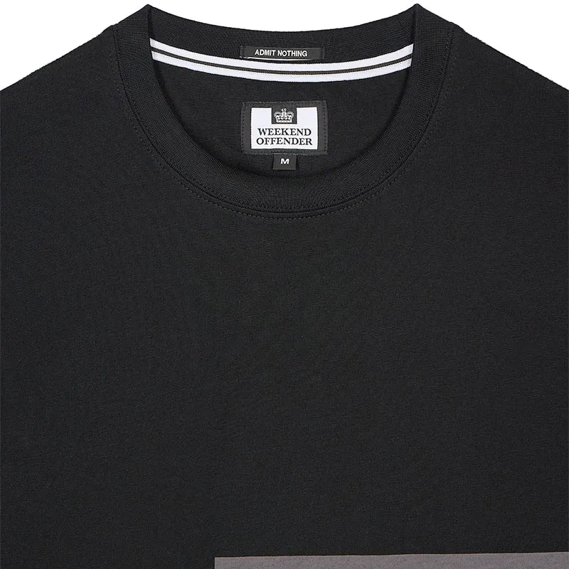 mens weekend offender t shirt ryan summer tee black1