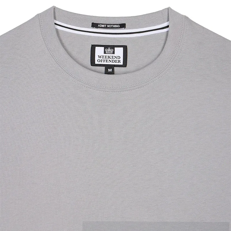 mens weekend offender t shirt ryan summer tee smokey grey1