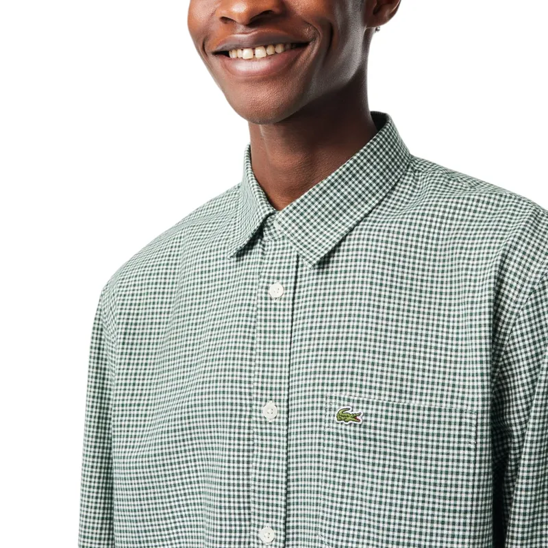 Lacoste check shirt hotsell