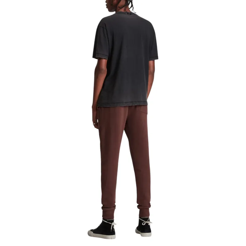 all saints raven mens slim fit sweatpants maroon1