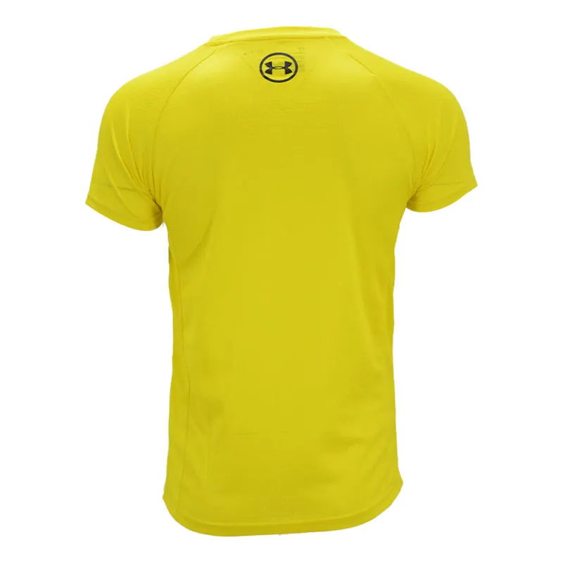 under armour dri-fit mens t shirts short sleeve yellow (tattoo)1