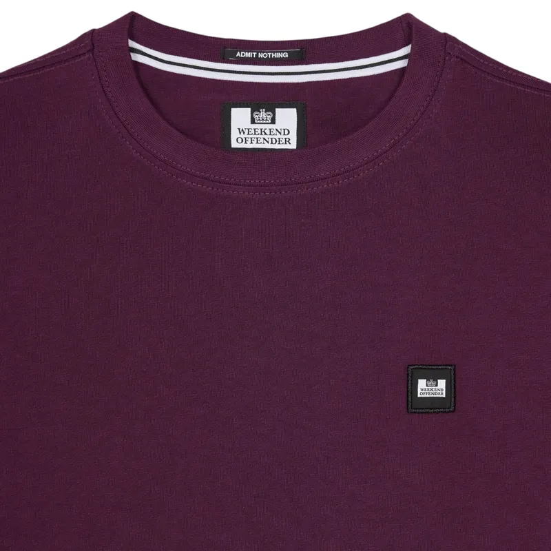 weekend offender cannon beach plus mens t shirt crew neck acai berry1