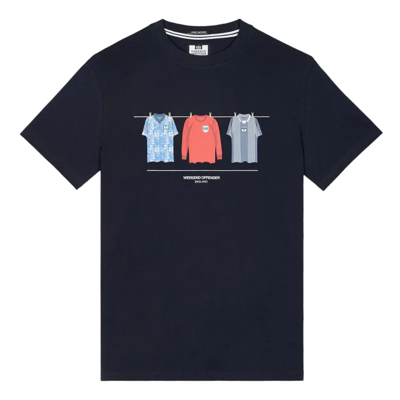 weekend offender england away mens t shirts crew neck navy1