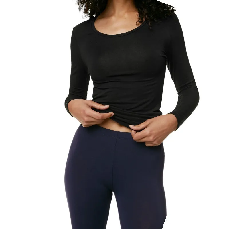 ex m&s womens leggings plain stretchy heatgen thermal navy long1