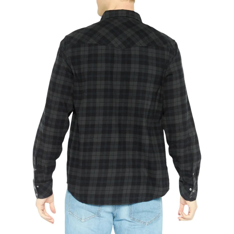 diesel s-east-long rebad mens lumberjack shirt flannel check1