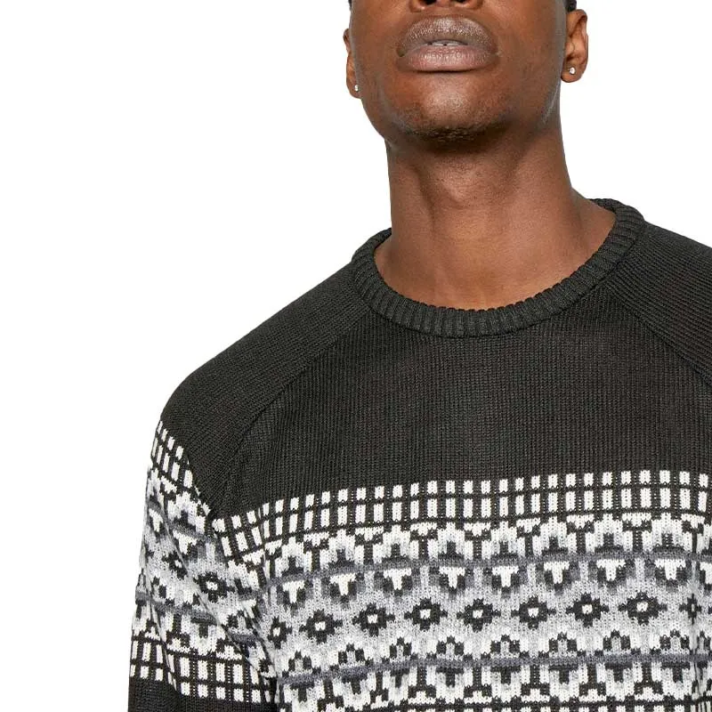 brave soul mens jumper pullover christmas sweaters jet black1