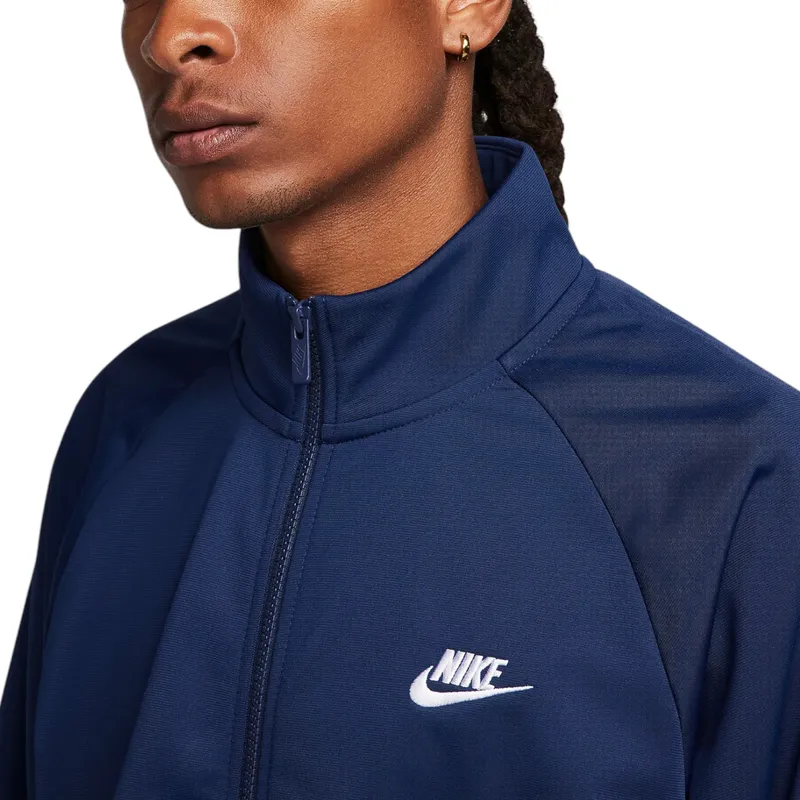 nike club mens poly-knit tracksuits relaxed fit navy1