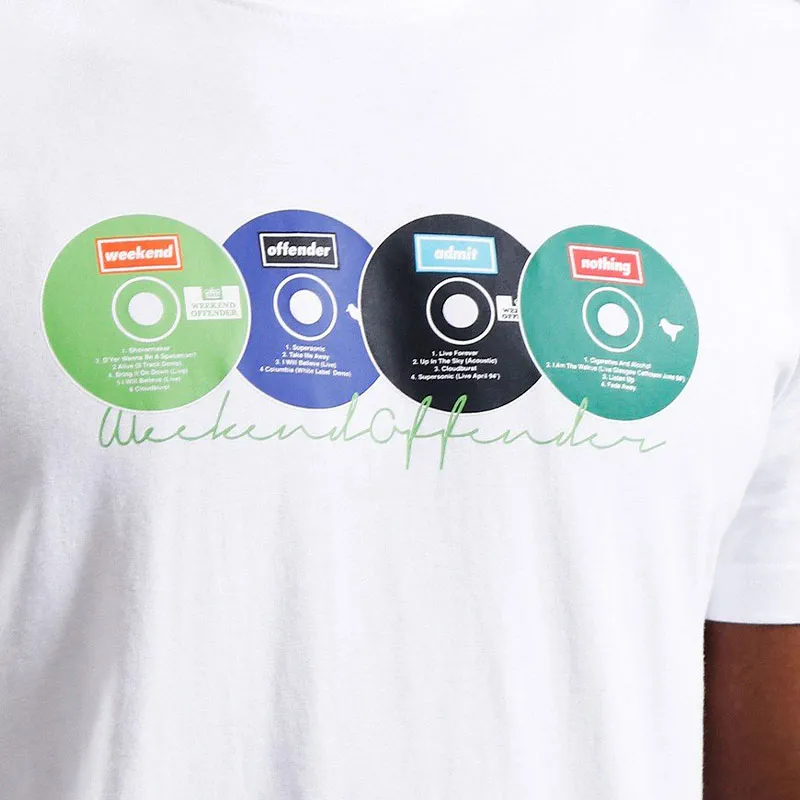weekend offender definitely maybe disks mens t shirts1