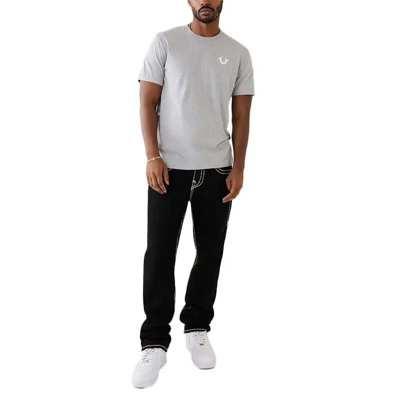 true religion 107810 mens t shirts buddha soft summer tee grey1