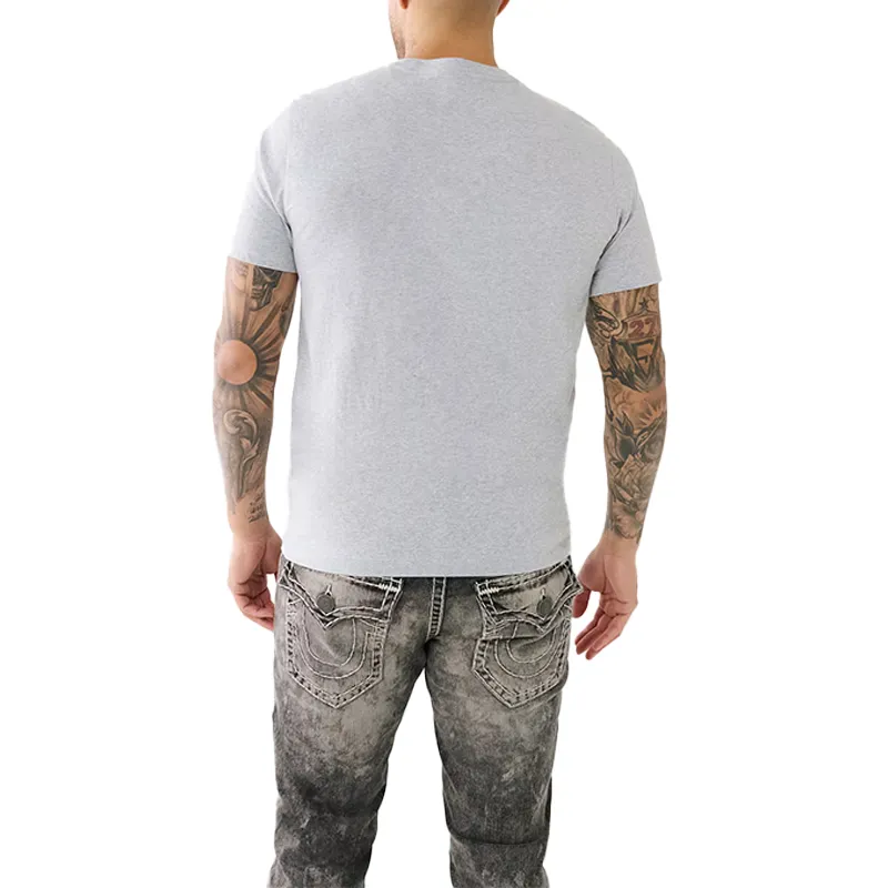 true religion 107588 mens t shirts short sleeve buddha tee grey1