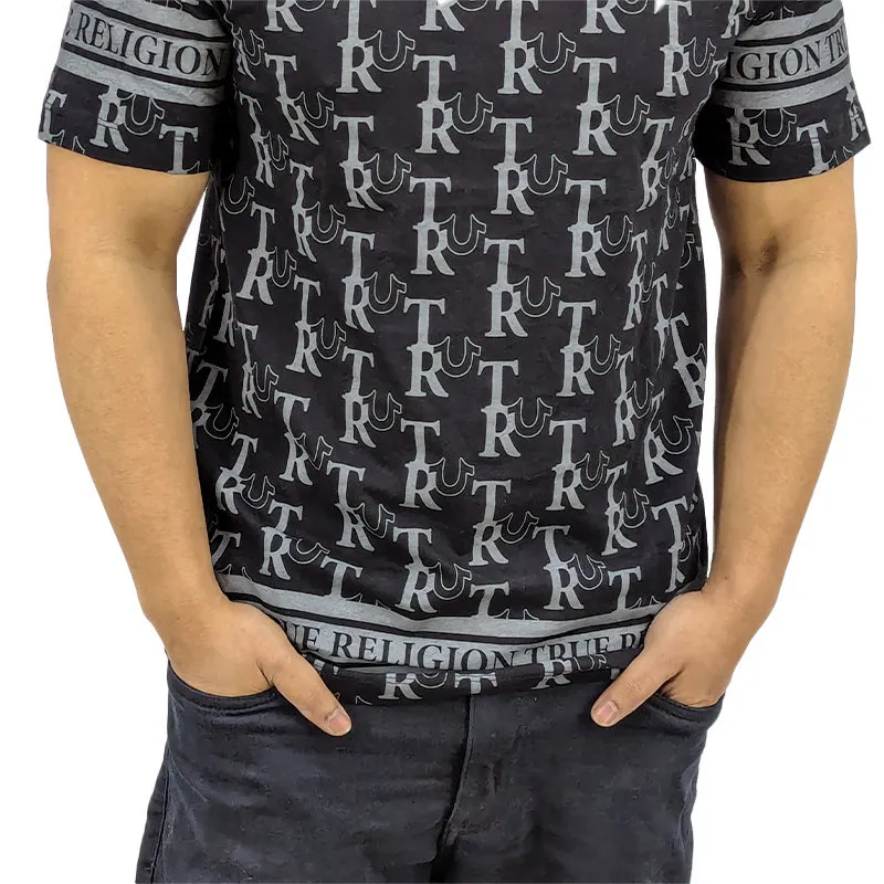 true religion 107706 mens t shirts summer top black1