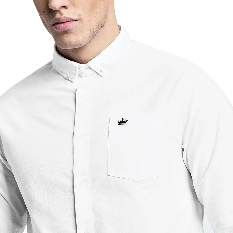 brave soul mens oxford shirt button down white1