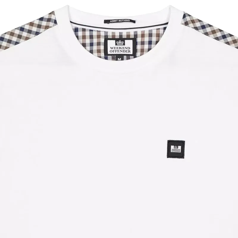 weekend offender mens t shirts diaz cotton summer tee white1