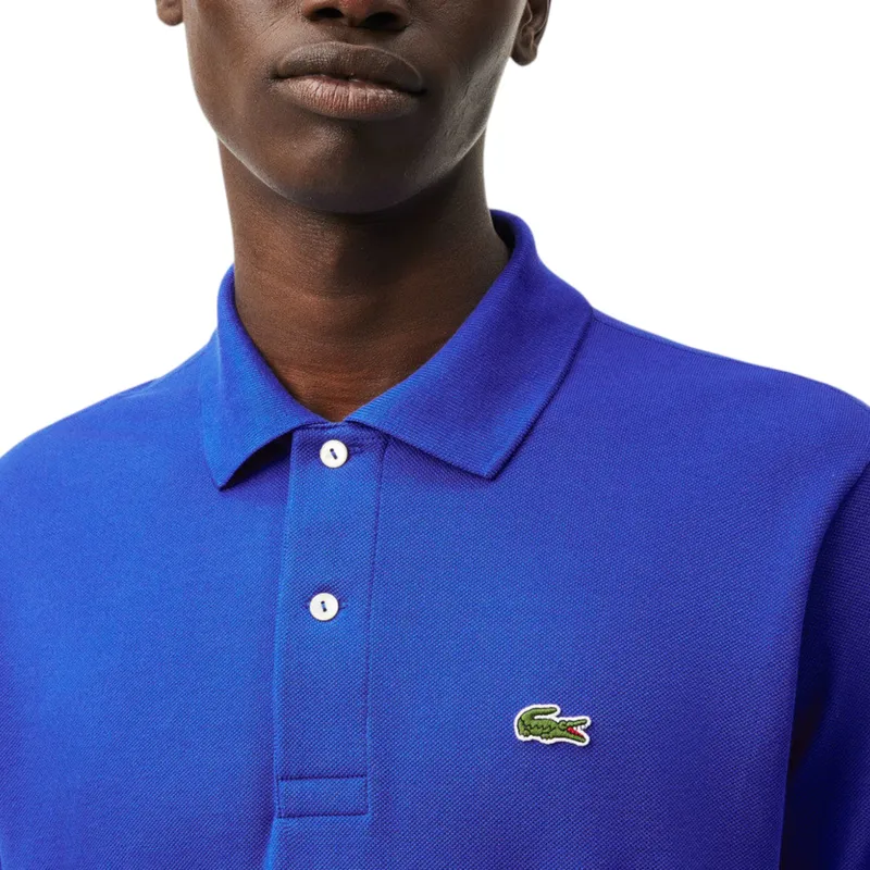 lacoste l1212 mens polo t shirts classic fit short sleeve royal blue1