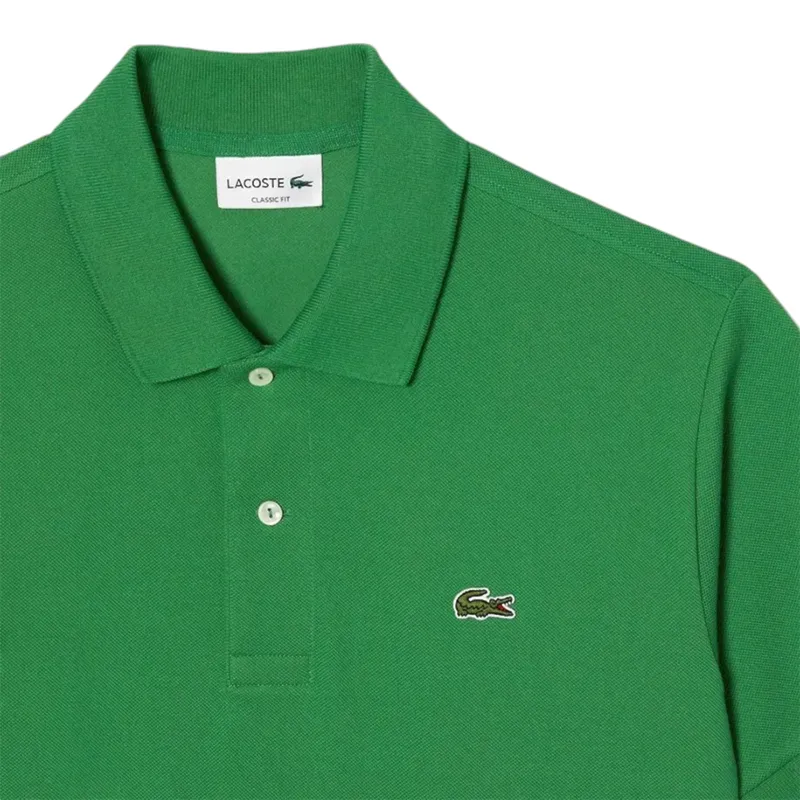 lacoste l1212 mens polo t shirts classic fit short sleeve kelly green1