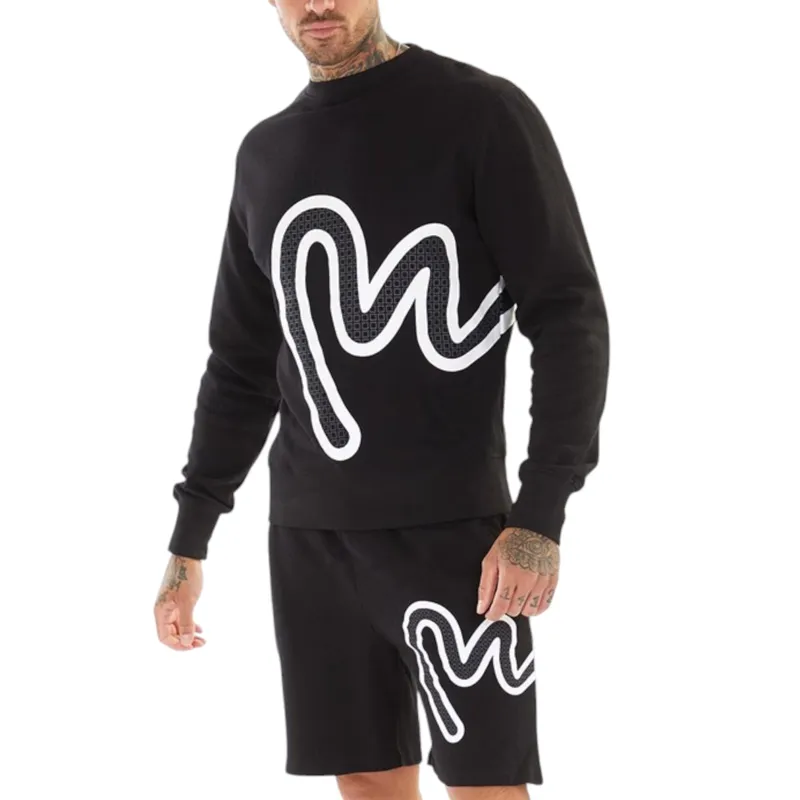 money sig star mens fleece shorts gym sports casual bottom1