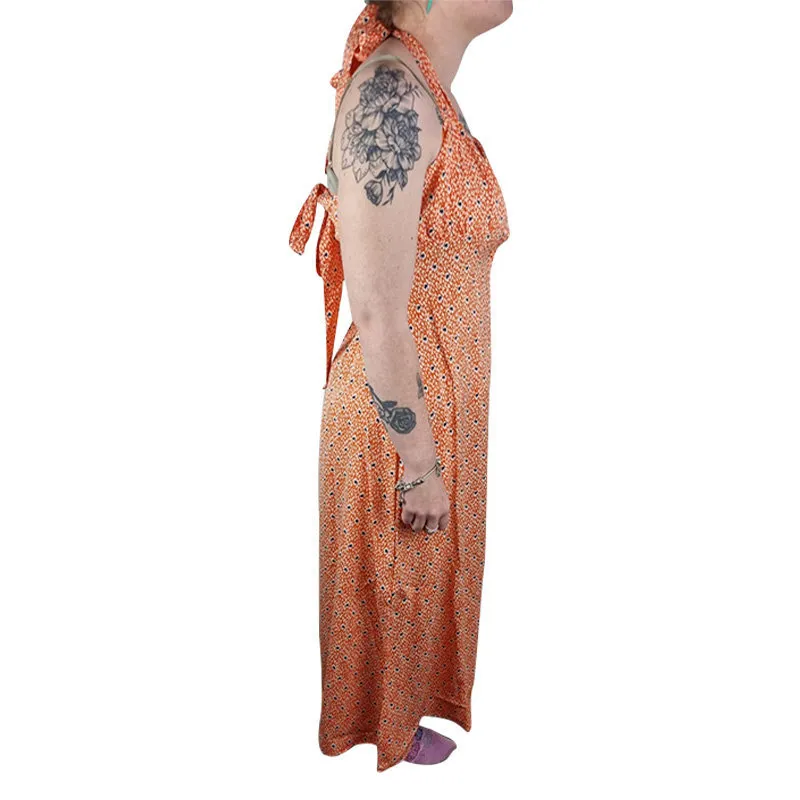 brave soul womens dress sleeveless casual party tops orange dress1