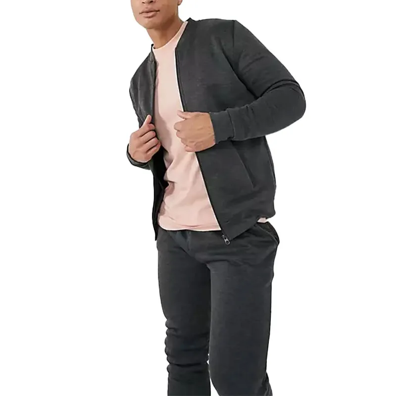 brave soul mens full tracksuit set fleece sweatshirt jogger1
